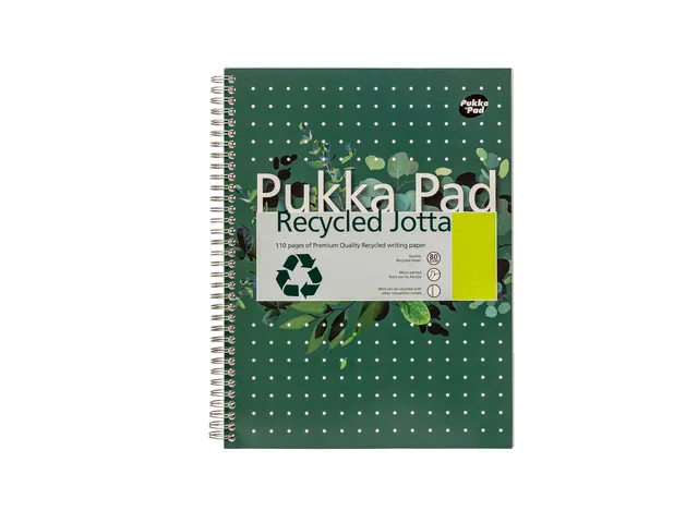 #Notitieboek Pukka Pad recyclelijn A4 groen