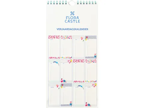 Calendrier d'anniversaire Flora Castle