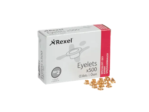 Rexel Eyelets Velos ringen Nr. 2 Koper 4.2mm