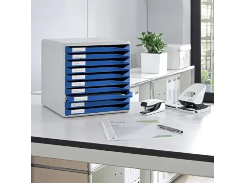 Ladenbox Leitz 5281 10 Laden Blauw