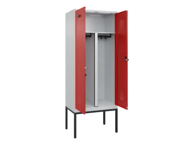 PBM-locker,HxBxD 2120x800x500mm,2vak,vak B 400mm,draaigrendel