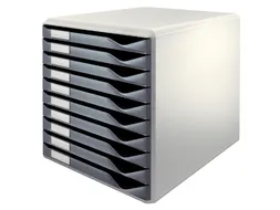 Ladenbox Leitz 5281 10 Laden Grijs