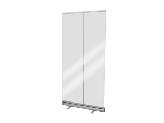 anti-speekselscherm,PET-folie,glashelder,frame aluminium - 3
