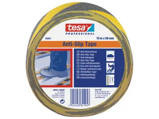 Antisliptape tesa Professional 60951 50mmx15m zwart/geel - 1