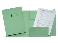 Dossiermap Esselte A4 3 kleppen manilla 275gr groen