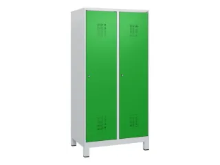 schoollocker,HxBxD 1630x800x500mm,2vak,vak B 400mm,cil.-slot,voeten - 2