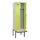 locker met bank,voor scheiding van kleding,HxBxD 2120x600x815mm,2vak
