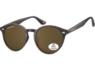 Zonnebril Montana met bruin gepolariseerd rond glas turtle - 2