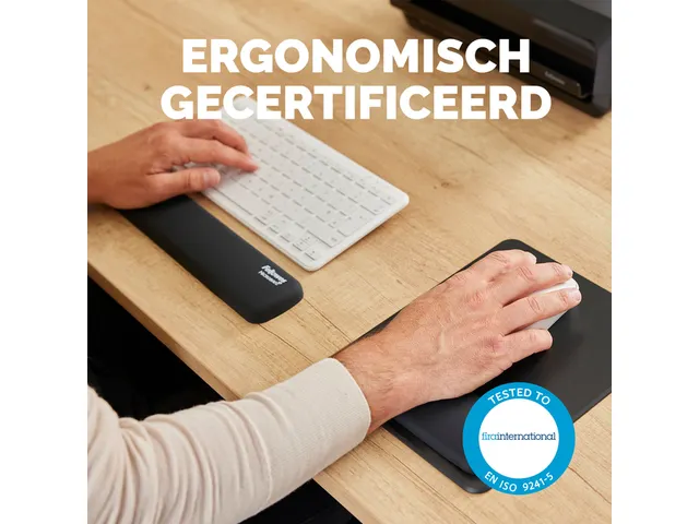 Polssteun Fellowes Breyta compact zwart 6x32cm