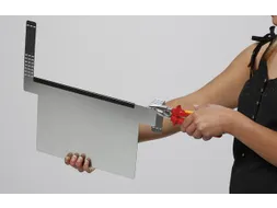 etikethouder HxL 230x300mm uitneembaar met klemstrip staal
