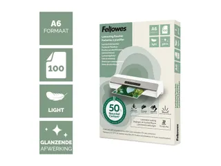 Lamineerhoes Fellowes A6 light 50% gerecycled glans 100stuks - 3