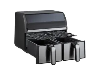 Airfryer Inventum 2x4l 1700w zwart rvs - 16