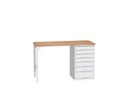 werkbank,HxBxD 930x1500x600mm,multiplexblad,2voeten/1container