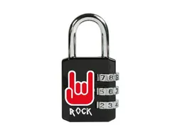 Hangslot Masterlock 3-cijfer combinatie 30mm Rock patroon