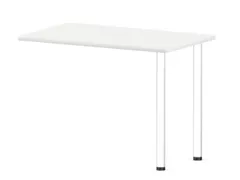 aanbouwtafel,i.h.v.,HxBxD 720-840x1000x600mm,Bl-wit