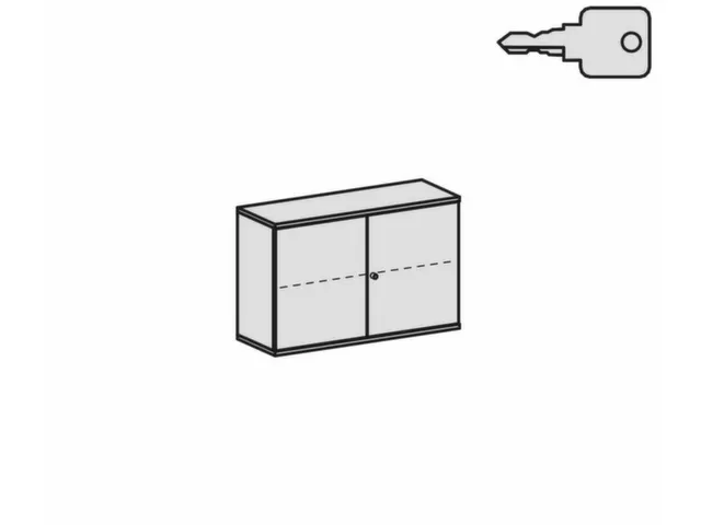 kantoorkast,HxBxD 770x1200x430mm,decor romp beuken,decor front wit