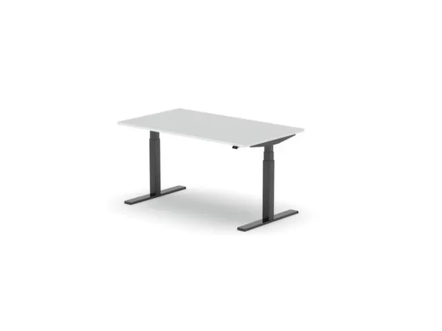 Elektrisch ihv bureau,HxBxD 650-1310x1800x900mm,blad wit