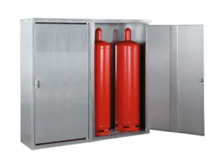 gasflessenkast,v. 4x33kg fles,HxBxD 1435x1720x400mm,m. dak - 2