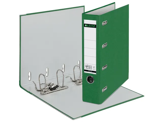 Ordner Leitz 1012 A4 80mm Pp Bank 2 mechanieken Groen