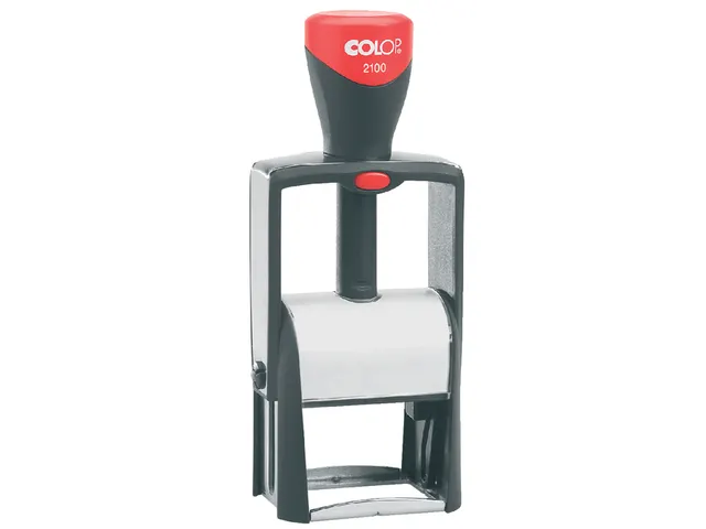 Tekststempel Colop 2100 +bon 6regels 41x24mm zwart