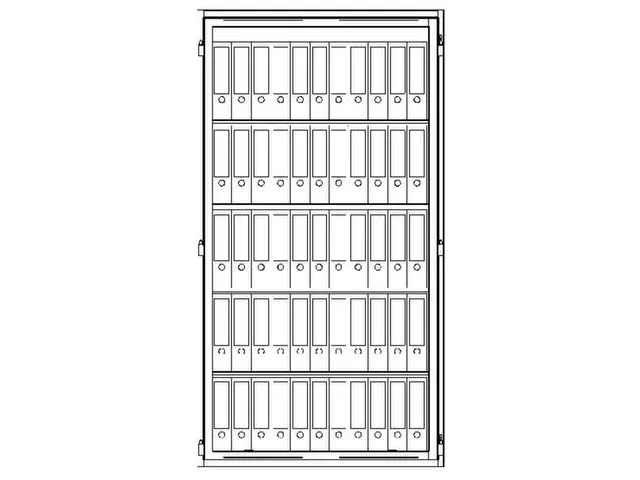 Stalen Kantoorkast 1867x1011mm S2 Lfs 30 P R Ral 7024