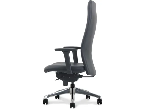 Manager Bureaustoel Luxe Vienna Coupon Leder Zwart