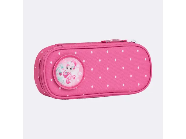 Etui Beckmann ovaal leeg Strawberry