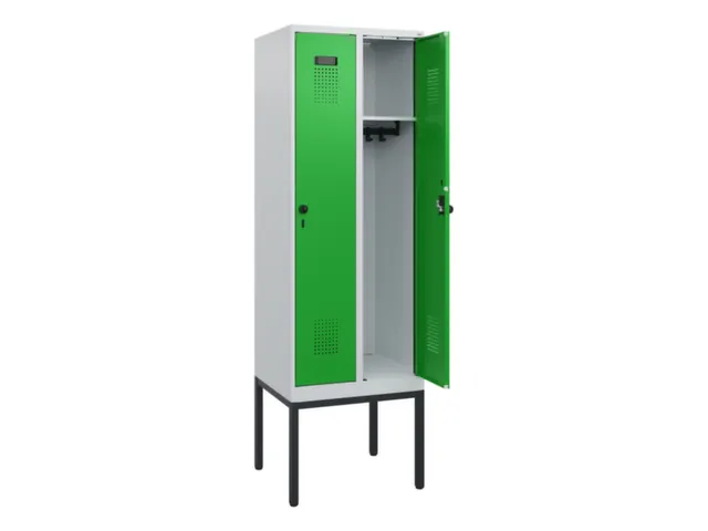 schoollocker,HxBxD 1950x600x500mm,2vak,vak B 300mm,draaigrendel