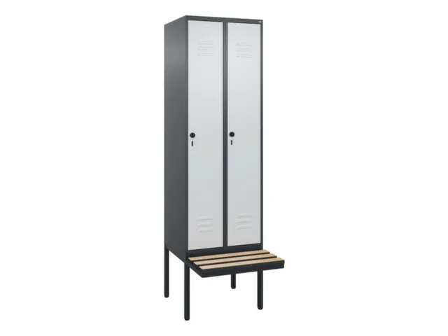 locker voor scheiding van kleding,HxBxD 2120x600x815mm,2vak