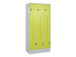 Z-garderobekast,HxBxD 1950x900x500mm,vak B 150/300mm,draaigrendel