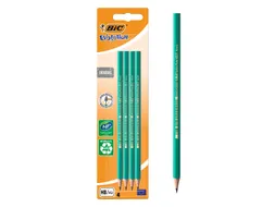 Potlood Bic Evolution ecolutions original zeshoekig HB 4 stuks