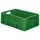 Euronorm Stapelkrat 210x600x400mm 38l Wanden/Bodem Gesloten Groen