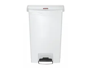 Pedaalemmer Slim Jim Step On Front Kunststof 50 Liter Wit - 2