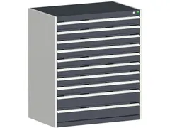 ladekast,HxBxD 1200x1050x750mm,10lade(n),lade voor normale belastingen