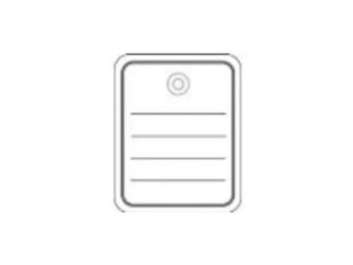 Herma 6821 Productlabel 40x50mm met plastic oogje en draad Wit