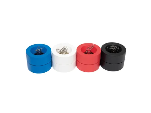 Papercliphouder MAULpro magnetisch recycled Ø73x60mm blauw