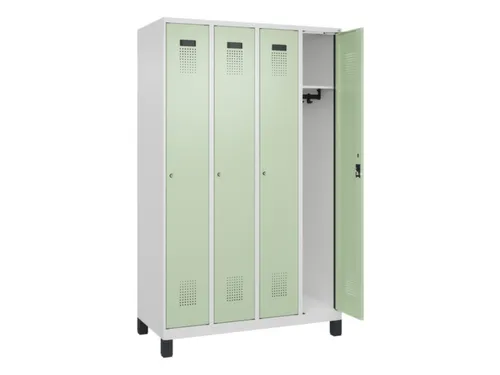 locker,HxBxD 1950x1200x500mm,4vak,vak B 300mm,cil.-slot,voeten