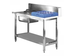 Modular Voorspoeltafel Aan-Afvoer Rechts 120cm