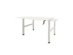 Dextro Slinger Duo zit/sta Bureau 160cm frame Wit blad Wit