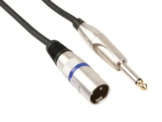 XLR-Kabel - XLR Mannelijk Naar Jack 6.35mm Mannelijk - Mono - 1.5m - 1