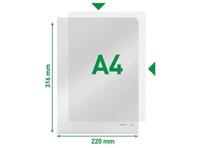 L-map Leitz 4153 premium A4 0.15mm PVC glashelder