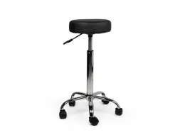 Tabouret Kruk Zwart Hoge Gasveer Zonder Rugleuning