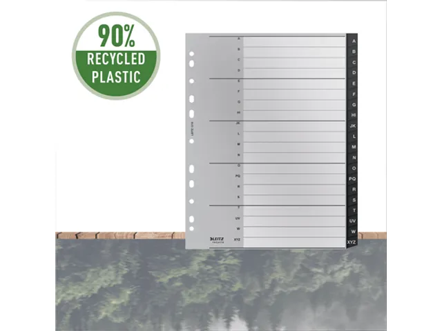 Tabblad Leitz Recycle A4 11-gaats A-Z extra breed PP
