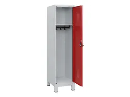 schoollocker,HxBxD 1630x400x500mm,1vak,vak B 400mm,draaigrendel,voeten