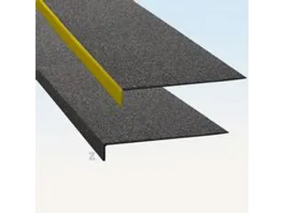 antislipprofiel,HxBxD 30x1000x230mm,GVK,geel/zwart - 2