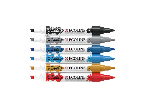 Duotip Talens Ecoline set à 6 stuks stadslandschap