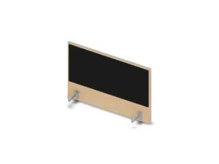 opzetpaneel bureau aanbouw zijkant NE-esdoorn BN8033-zwart 800mm - 1