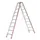 trapladder,beide zijden,2x10treden,Stand H 1,85m,balk L 2,54m