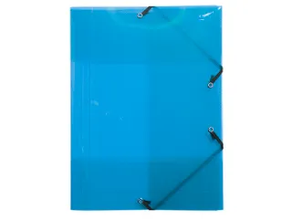 Elastomap 3 kleppen polypropyleen 5/10de Crystal Colours A4 Assorti - 1