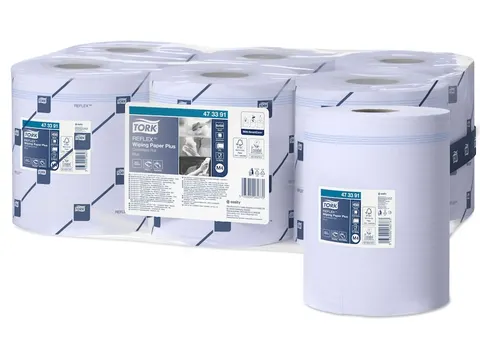 Tork 473391 Poetspapier M4 2-Laags Centerfeed Smartcore Blauw